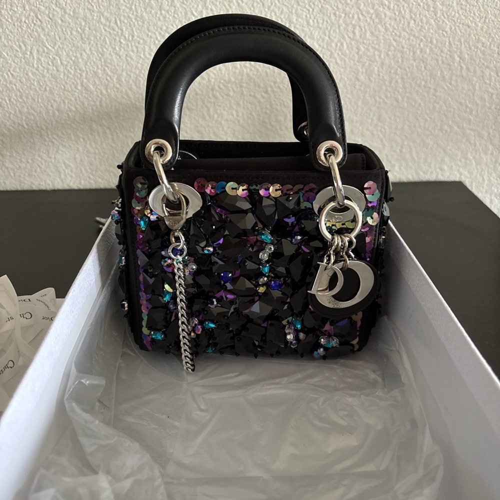 Dior Black Mini Bag with Embellishments
